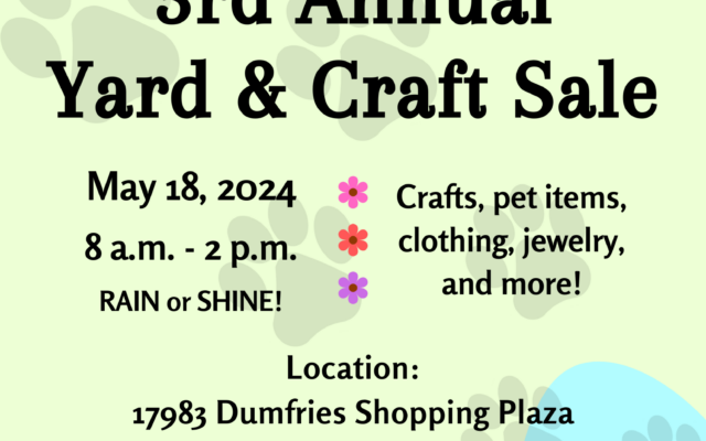 3rd Annual Yard and Craft Sale